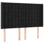 Headboard with black velvet ears 147x16x118/128 cm by vidaXL, Headboards and footboards - Ref: Foro24-3120064, Price: 134,99 ...