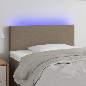 Cabecero con LED de tela gris taupe 100x5x78/88 cm de vidaXL, Cabeceros y pies de cama - Ref: Foro24-3121326, Precio: 50,99 €...