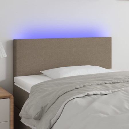 Cabecero con LED de tela gris taupe 100x5x78/88 cm de vidaXL, Cabeceros y pies de cama - Ref: Foro24-3121326, Precio: 51,99 €...