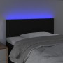 Kopfteil aus schwarzem Stoff mit LED 90x5x78/88 cm von vidaXL, Kopf- und Fußteile - Ref: Foro24-3121316, Preis: 48,99 €, Raba...