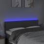 Kopfteil aus dunkelgrauem Stoff mit LED 144x5x78/88 cm von vidaXL, Kopf- und Fußteile - Ref: Foro24-3121331, Preis: 63,15 €, ...