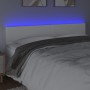 Cabecero con LED cuero sintético blanco 160x5x78/88 cm de vidaXL, Cabeceros y pies de cama - Ref: Foro24-3121429, Precio: 65,...