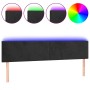 Black velvet headboard with LED 180x5x78/88 cm by vidaXL, Headboards and footboards - Ref: Foro24-3121394, Price: 71,03 €, Di...