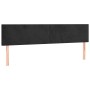 Black velvet headboard with LED 180x5x78/88 cm by vidaXL, Headboards and footboards - Ref: Foro24-3121394, Price: 71,03 €, Di...