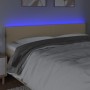 Cabecero con LED de tela color crema 180x5x78/88 cm de vidaXL, Cabeceros y pies de cama - Ref: Foro24-3121351, Precio: 71,75 ...