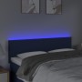 Blue fabric LED headboard 144x5x78/88 cm by vidaXL, Headboards and footboards - Ref: Foro24-3121336, Price: 63,99 €, Discount: %