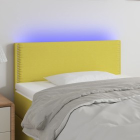 Cabecero con LED de tela verde 100x5x78/88 cm de vidaXL, Cabeceros y pies de cama - Ref: Foro24-3121469, Precio: 36,99 €, Des...