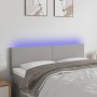 Light gray fabric headboard with LED 144x5x78/88 cm by vidaXL, Headboards and footboards - Ref: Foro24-3121330, Price: 63,99 ...