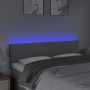 Light gray fabric headboard with LED 144x5x78/88 cm by vidaXL, Headboards and footboards - Ref: Foro24-3121330, Price: 63,99 ...