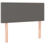 Headboard with LED gray synthetic leather 80x5x78/88 cm by vidaXL, Headboards and footboards - Ref: Foro24-3121408, Price: 47...