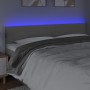 Cabecero con LED cuero sintético gris 200x5x78/88 cm de vidaXL, Cabeceros y pies de cama - Ref: Foro24-3121444, Precio: 70,65...