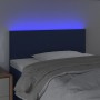 Blue fabric headboard with LED 90x5x78/88 cm by vidaXL, Headboards and footboards - Ref: Foro24-3121320, Price: 48,07 €, Disc...