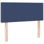 Blue fabric headboard with LED 90x5x78/88 cm by vidaXL, Headboards and footboards - Ref: Foro24-3121320, Price: 48,07 €, Disc...