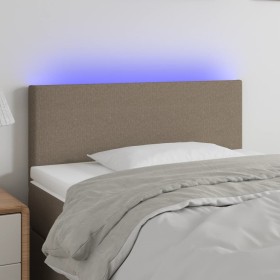 Kopfteil mit LED aus taupegrauem Stoff 80x5x78/88 cm von vidaXL, Kopf- und Fußteile - Ref: Foro24-3121310, Preis: 42,99 €, Ra...