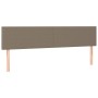 Cabecero con LED de tela gris taupe 200x5x78/88 cm de vidaXL, Cabeceros y pies de cama - Ref: Foro24-3121358, Precio: 74,75 €...