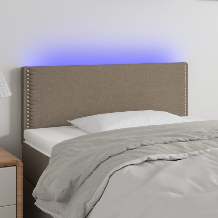 Headboard with LED in taupe gray fabric 90x5x78/88 cm by vidaXL, Headboards and footboards - Ref: Foro24-3121458, Price: 49,9...