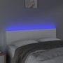 Cabecero con LED cuero sintético blanco 144x5x78/88 cm de vidaXL, Cabeceros y pies de cama - Ref: Foro24-3121423, Precio: 62,...