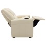 Children's Recliner Cream White Synthetic Leather by vidaXL, Chairs and high chairs for children - Ref: Foro24-324042, Price:...