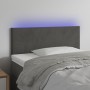 Dunkelgraues Samtkopfteil mit LED 80x5x78/88 cm von vidaXL, Kopf- und Fußteile - Ref: Foro24-3121363, Preis: 47,55 €, Rabatt: %