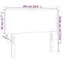 Cabecero con LED de tela gris claro 100x5x78/88 cm de vidaXL, Cabeceros y pies de cama - Ref: Foro24-3121322, Precio: 43,35 €...