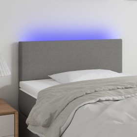 Dark gray fabric headboard with LED 100x5x78/88 cm by vidaXL, Headboards and footboards - Ref: Foro24-3121323, Price: 51,16 €...