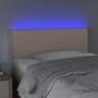 Cabecero con LED cuero sintético color capuchino 100x5x78/88 cm de vidaXL, Cabeceros y pies de cama - Ref: Foro24-3121421, Pr...