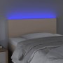 Kopfteil mit LED-Kunstleder in der Farbe Cappuccino, 90 x 5 x 78/88 cm von vidaXL, Kopf- und Fußteile - Ref: Foro24-3121415, ...