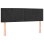 Black velvet headboard with LED 144x5x78/88 cm by vidaXL, Headboards and footboards - Ref: Foro24-3121382, Price: 62,41 €, Di...