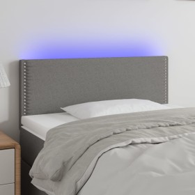 Kopfteil mit LED aus dunkelgrauem Stoff 90x5x78/88 cm von vidaXL, Kopf- und Fußteile - Ref: Foro24-3121455, Preis: 43,69 €, R...