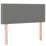 Headboard with LED in dark gray fabric 90x5x78/88 cm by vidaXL, Headboards and footboards - Ref: Foro24-3121455, Price: 43,69...