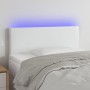 Headboard with LED white synthetic leather 80x5x78/88 cm by vidaXL, Headboards and footboards - Ref: Foro24-3121405, Price: 4...