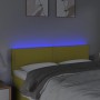 Headboard with LED in green fabric 144x5x78/88 cm by vidaXL, Headboards and footboards - Ref: Foro24-3121477, Price: 45,97 €,...