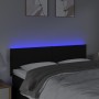 Kopfteil aus schwarzem Stoff mit LED 144x5x78/88 cm von vidaXL, Kopf- und Fußteile - Ref: Foro24-3121332, Preis: 62,97 €, Rab...