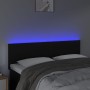 Cabecero con luces LED cuero sintético negro 144x5x78/88 cm de vidaXL, Cabeceros y pies de cama - Ref: Foro24-3121422, Precio...