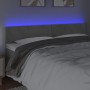 Cabecero con LED de terciopelo gris claro 180x5x78/88 cm de vidaXL, Cabeceros y pies de cama - Ref: Foro24-3121392, Precio: 7...