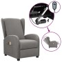 Electric massage chair light gray fabric by vidaXL, Electric massage chairs - Ref: Foro24-3098937, Price: 241,98 €, Discount: %