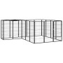 Dog cage 18 panels, black powder-coated steel, 50x100 cm by vidaXL, Dog kennels and fences - Ref: Foro24-3115950, Price: 242,...