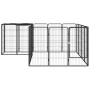 Dog cage 18 panels, black powder-coated steel, 50x100 cm by vidaXL, Dog kennels and fences - Ref: Foro24-3115950, Price: 242,...