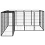 Hundekäfig 18 Paneele Stahl pulverbeschichtet schwarz 50x100 cm von vidaXL, Hundehütten und Zäune - Ref: Foro24-3115950, Prei...