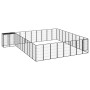 Dog cage 38 panels black powder coated steel 50x100 cm by vidaXL, Dog kennels and fences - Ref: Foro24-3115955, Price: 494,56...