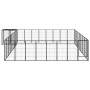 Dog cage 38 panels black powder coated steel 50x100 cm by vidaXL, Dog kennels and fences - Ref: Foro24-3115955, Price: 494,56...