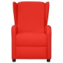 Sillón orejero eléctrico de masaje de cuero sintético rojo de vidaXL, Sillones de masaje eléctricos - Ref: Foro24-3098961, Pr...