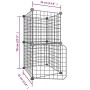 8-panel pet cage with black steel door 35x35cm by vidaXL, Cages and habitats for small animals - Ref: Foro24-3114032, Price: ...