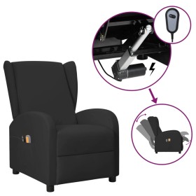 Black Synthetic Leather Electric Massage Wing Chair by vidaXL, Electric massage chairs - Ref: Foro24-3098956, Price: 227,99 €...