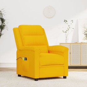 Sillón de masaje eléctrico terciopelo amarillo de vidaXL, Sillones de masaje eléctricos - Ref: Foro24-3099019, Precio: 271,99...