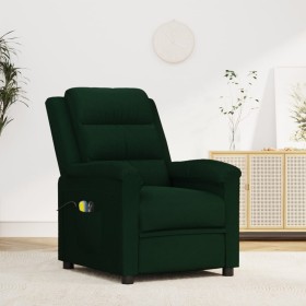 Sillón de masaje eléctrico terciopelo verde oscuro de vidaXL, Sillones de masaje eléctricos - Ref: Foro24-3099014, Precio: 27...