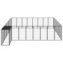 Dog cage 34 panels black powder coated steel 50x100 cm by vidaXL, Dog kennels and fences - Ref: Foro24-3115954, Price: 470,24...