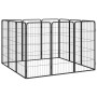 Dog cage 12 panels powder-coated black steel 50x100 cm by vidaXL, Dog kennels and fences - Ref: Foro24-3115959, Price: 173,94...