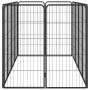 Dog cage 12 panels powder-coated black steel 50x100 cm by vidaXL, Dog kennels and fences - Ref: Foro24-3115959, Price: 173,94...