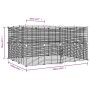 Pet cage with 28 panels black steel door 35x35 cm by vidaXL, Cages and habitats for small animals - Ref: Foro24-3114044, Pric...